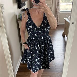 Old Navy “The Occassion” Fit and Flare Taffeta Floral Mini Dress